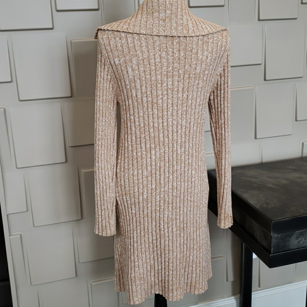 North Crest sweater coat jacket beige tan long sleeve Size Large Juniors - Picture 5 of 5